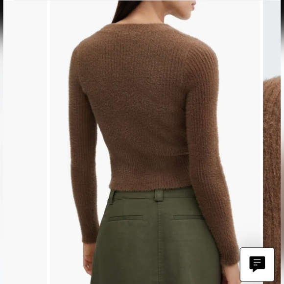 Mango Rib Crop Sweater - Picture 2 of 7